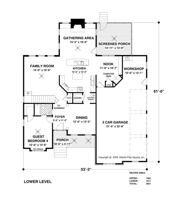 Main Level Floor Plan